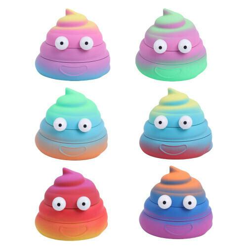 $15 | 3" Rainbow Dookie 3 Part Grinder | AAA Glass Pipes | 751