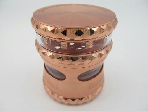 $40 | Chromium Crusher 2.5" Diamond Grip Grinder | AAA Glass Pipes | 752