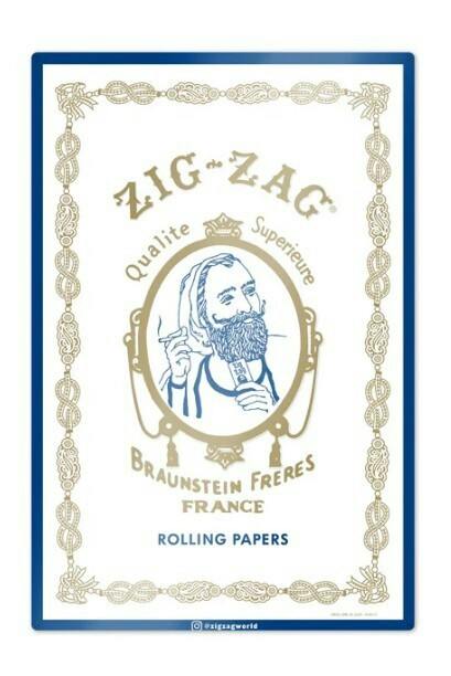 $25 | Tin Sign White | Zig Zag | 0652