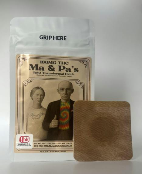 $12 | 100mg RSO Ma & Pa's Transdermal Patch | Kimistry Infusion | Single