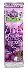 $2.25 | Juicy Hemp Wraps 2pk | Grape Soda
