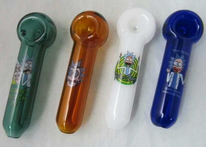 $10 | 4" Rick & Morty Hand Pipe| AAA Glasspipes | 785