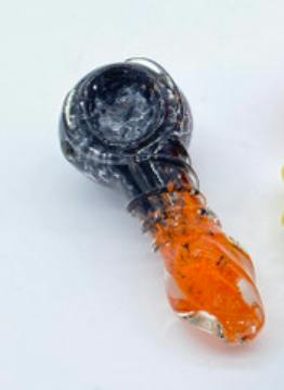 $5 | 3.5" Two Tone Full Fritz Hand Pipe| AAA Glasspipes | Orange & Blue | 787