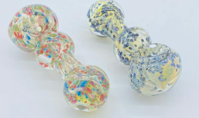 $20 | 4.5" Triple Ice Cream Scoop Hand Pipe | AAA Glasspipes | 797