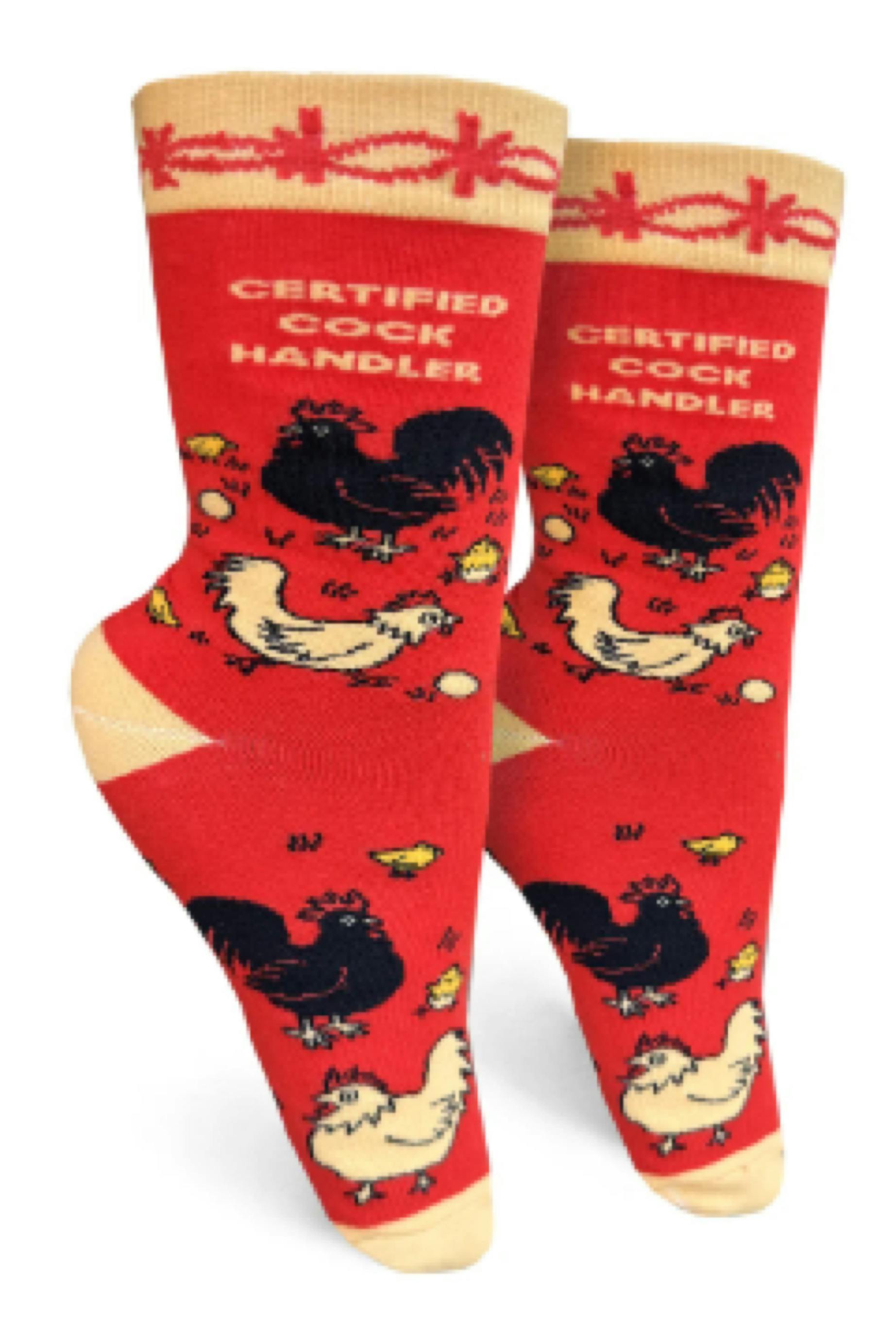 $12 | Certified Cock Handler Womens Crew Sock | Groovy Things | 0826