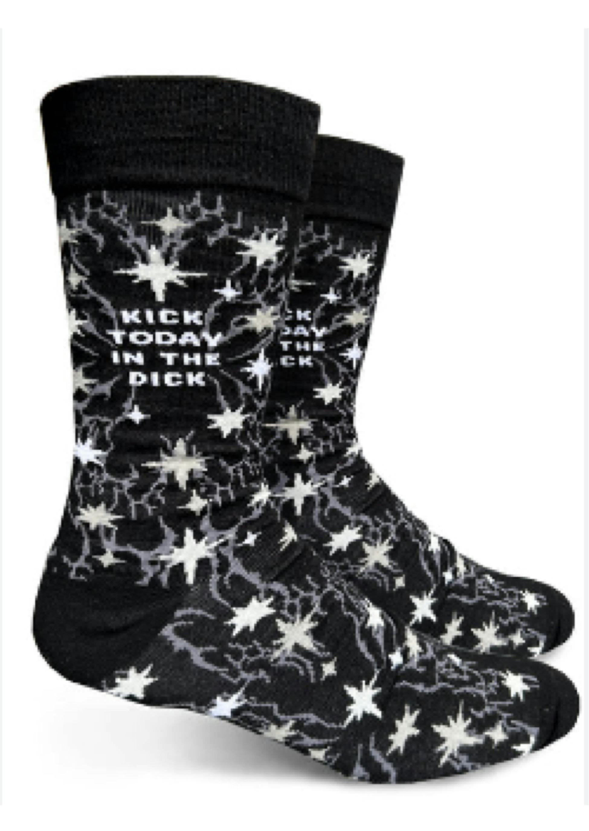 Kick Today In The Dick Mens Crew Groovy Things 831
