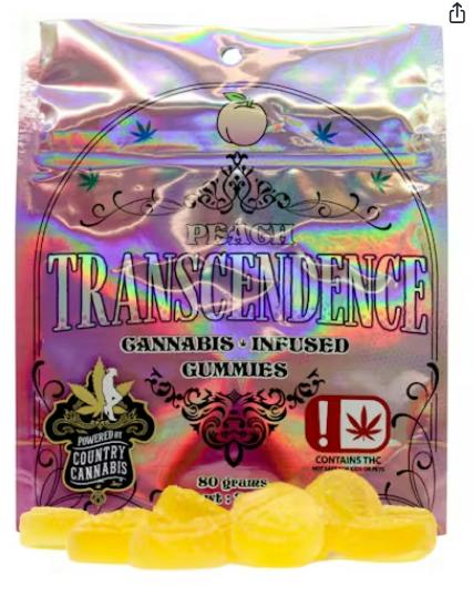 $22 | 1000mg Gummies | Transcendence | Peach