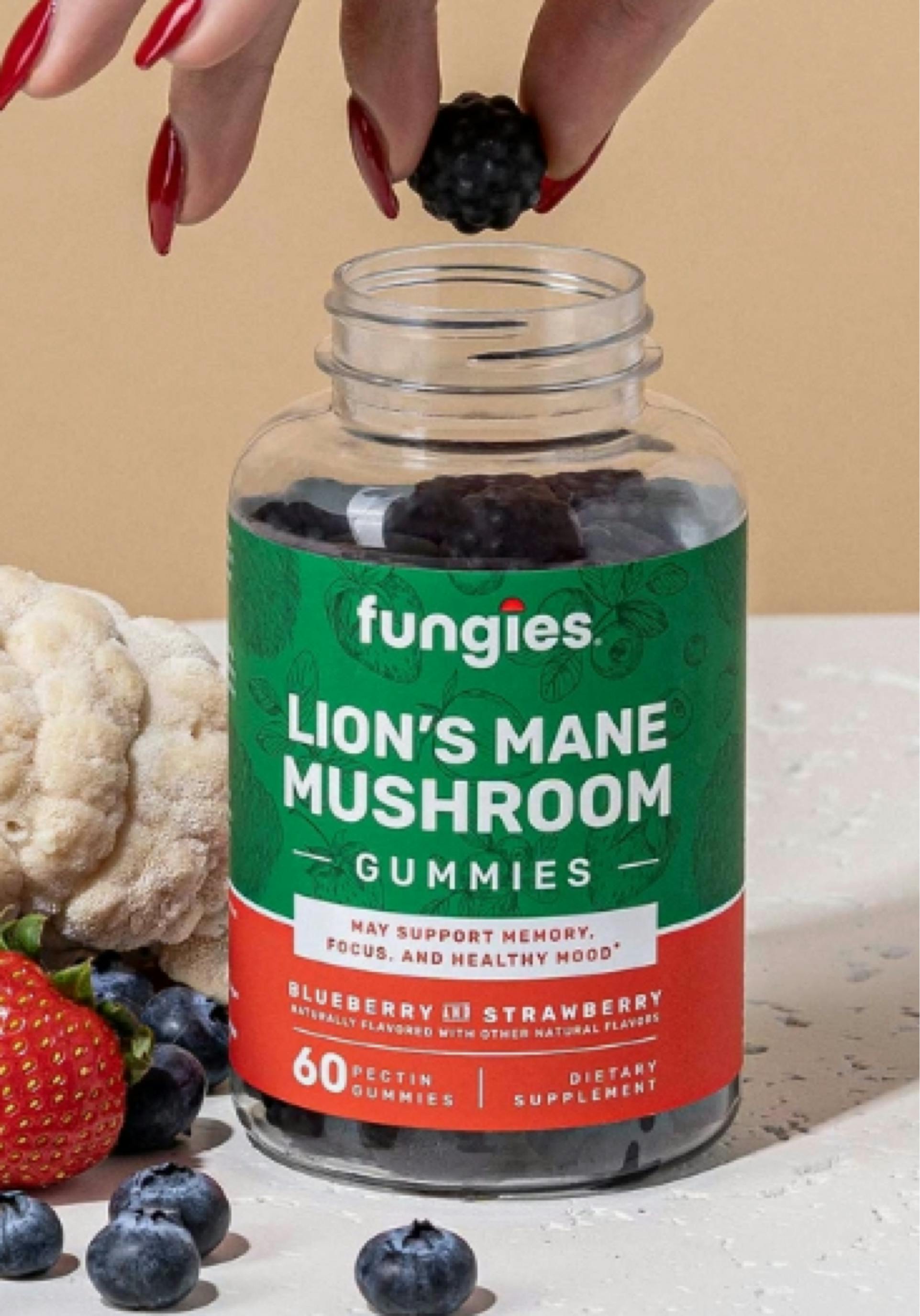 $36 | Lions Mane Mushroom Brain Health Gummies | Fungies
