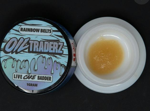 $9 | 1g Live Cake Badder | Oil Traderz | Rainbow Belts