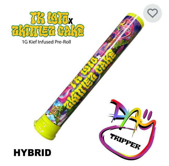 $7 | 1g Infused Pre-roll | Day Tripper | TK Lato X Zkittlez Cake