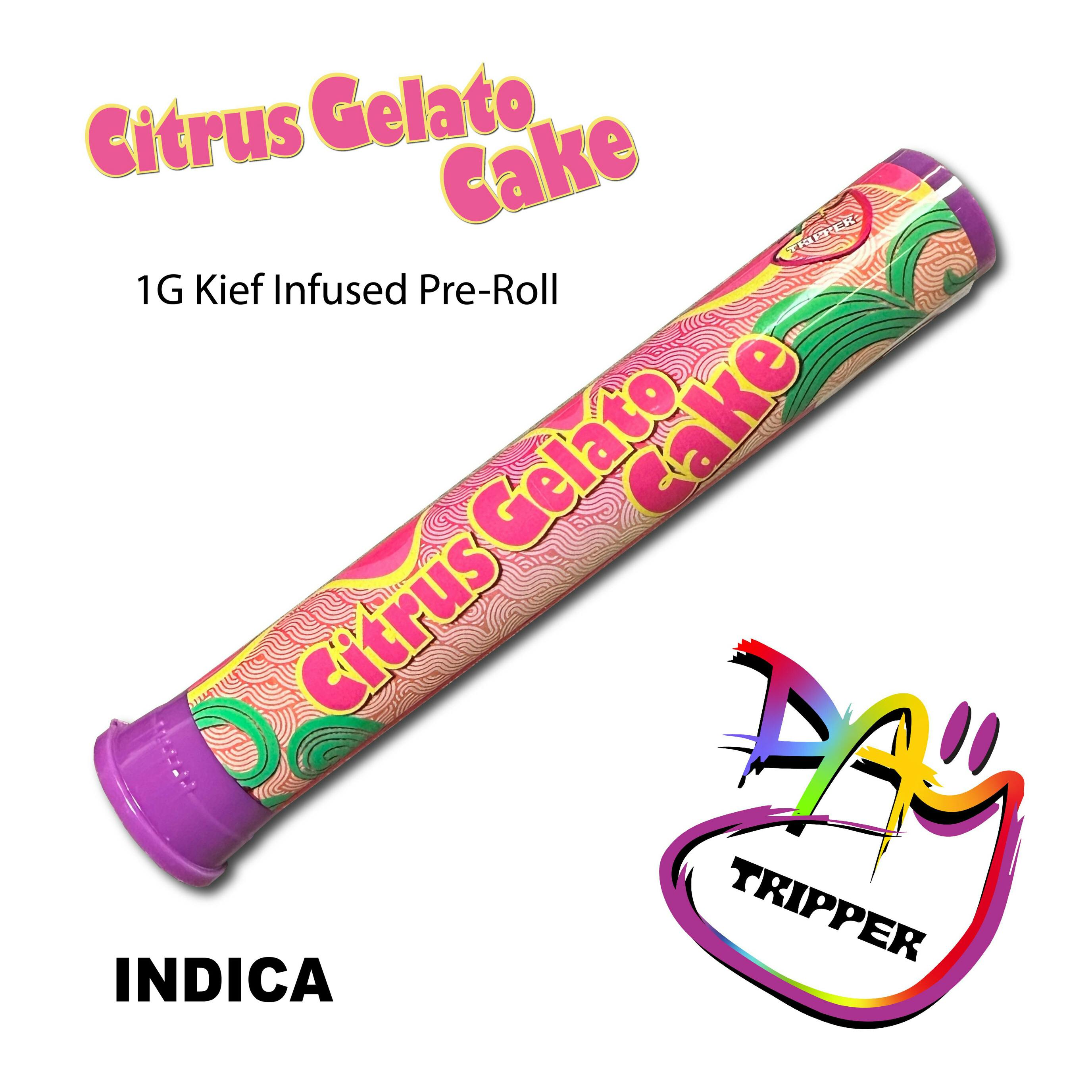 $7 | 1g Infused Pre-roll | Day Tripper | Citrus Gelato Cake