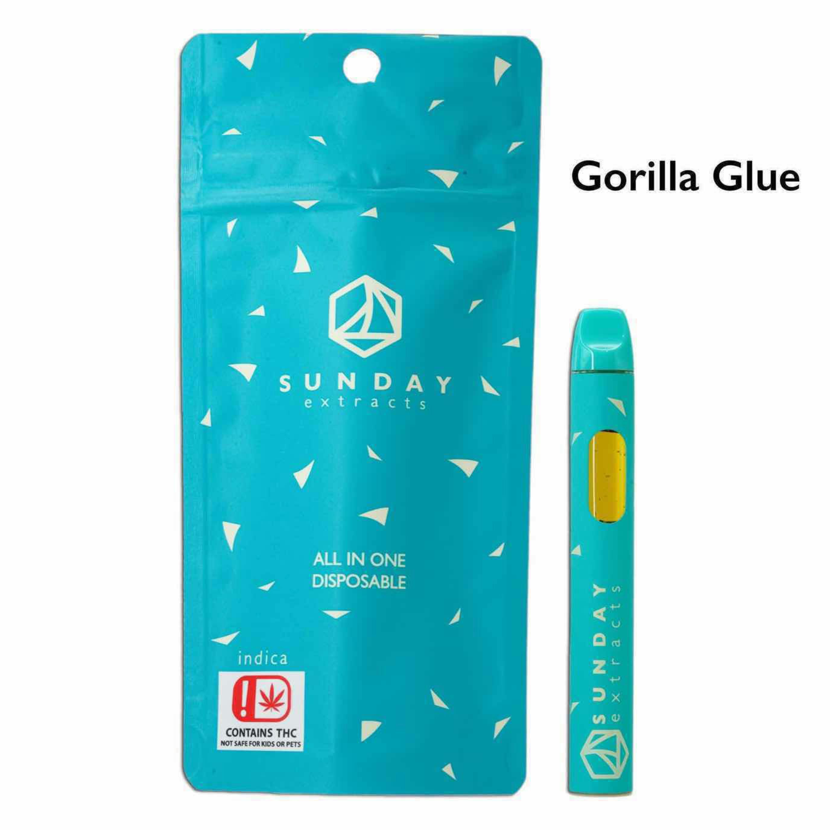 $25 | 2g Disposable | Sunday Extracts | Gorilla Glue
