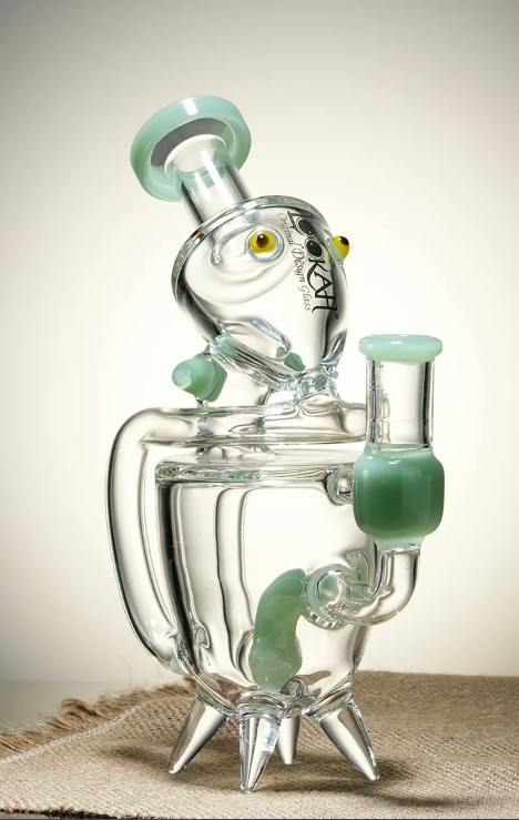 $80 | 8" Lookah Recycler Cute Alien Bong | Medusa | 842