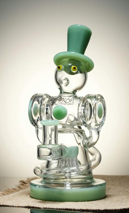 $80 | 9" Lookah Recycler Gentleman Robert Bong | Medusa | 843
