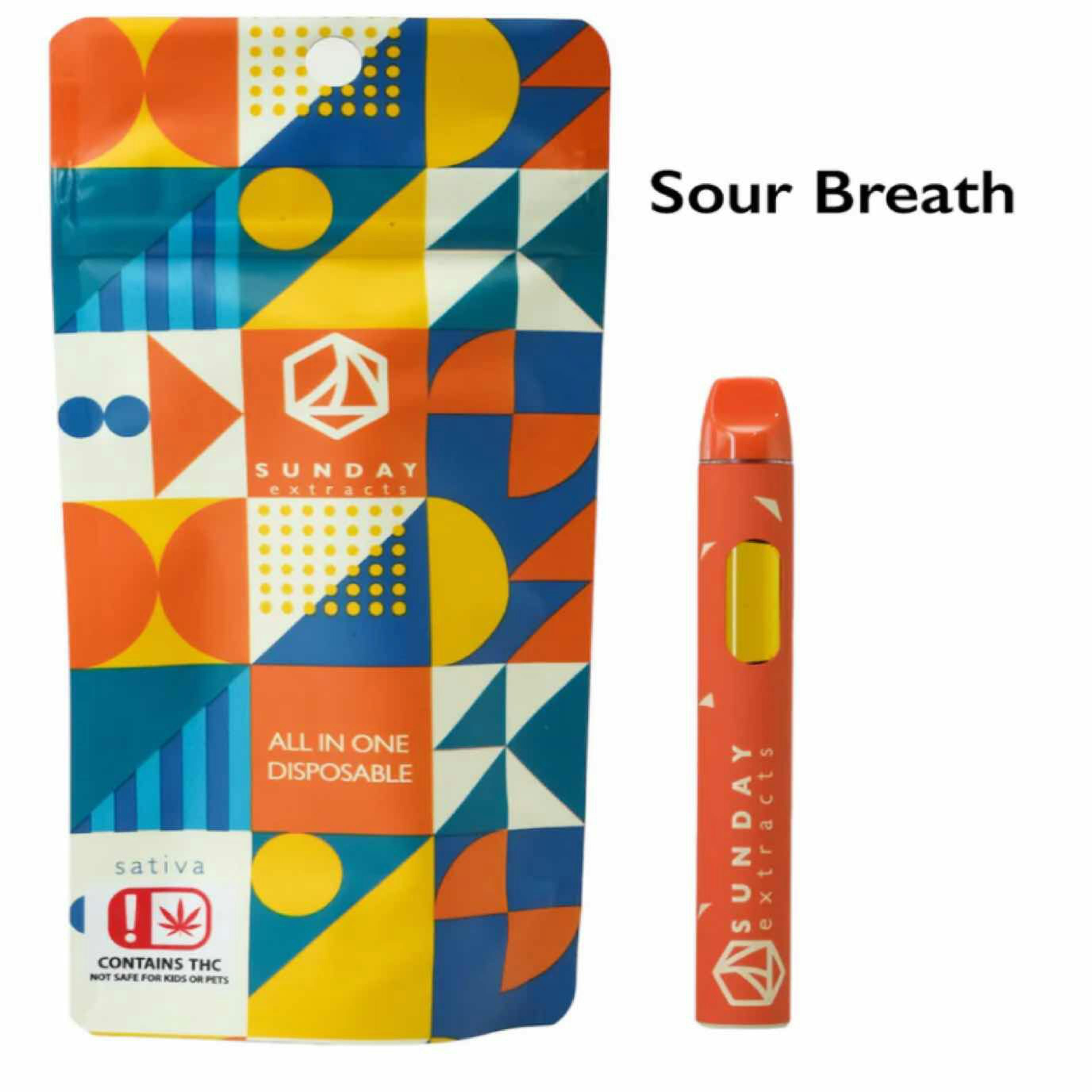 $28 | 2g Live Resin Disposable | Sunday Extracts | Sour Breath