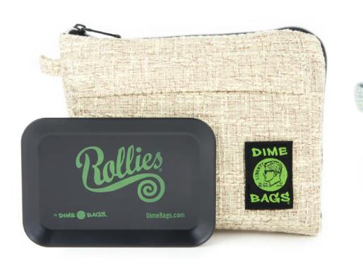 $30 | 8" All-in-one Padded Pouch Dime Bags | Head Choice | Tan | 875