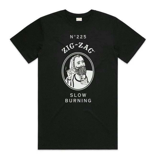 $20 | Classic Front Graphic T-shirt | Zig-Zag | Black