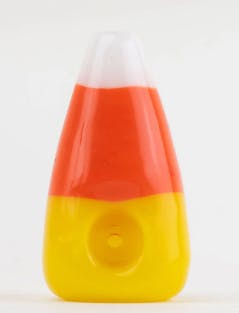 $30 | Candy Corn Glass Hand Pipe | Medusa | 761