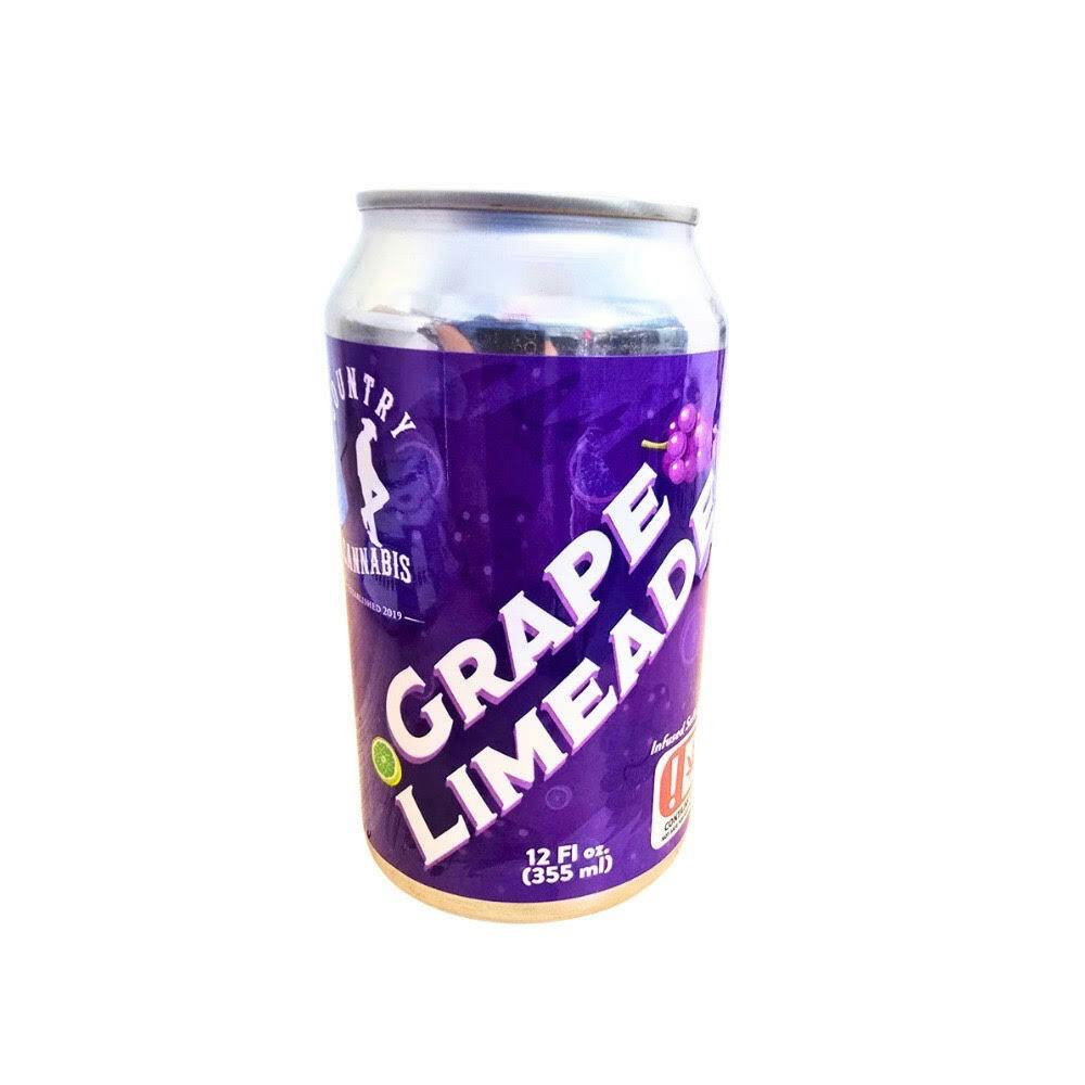 $6 | 25mg Soda | Country Cannabis | Grape Limeade