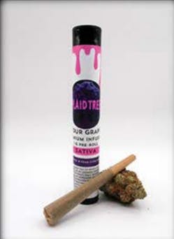 $8 | 1G Infused Pre-Roll | Plaid Tree | Zour Grape