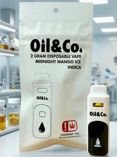 $16 | 2g Disposable Vape | Oil & Co | Blue Widow