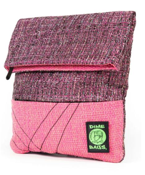 $52 | 14" Multi-Purpose Crossbody Bag Dime Bags | Head Choice | Static Pink | 856