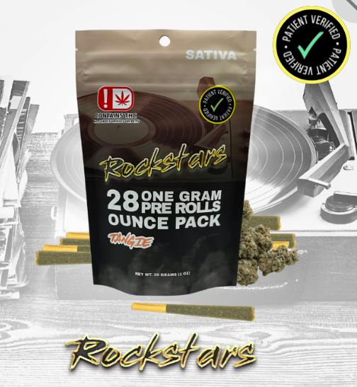 $35 | 28pk 1g Rockstar Pre-Rolls | Vice Capital | Tangie