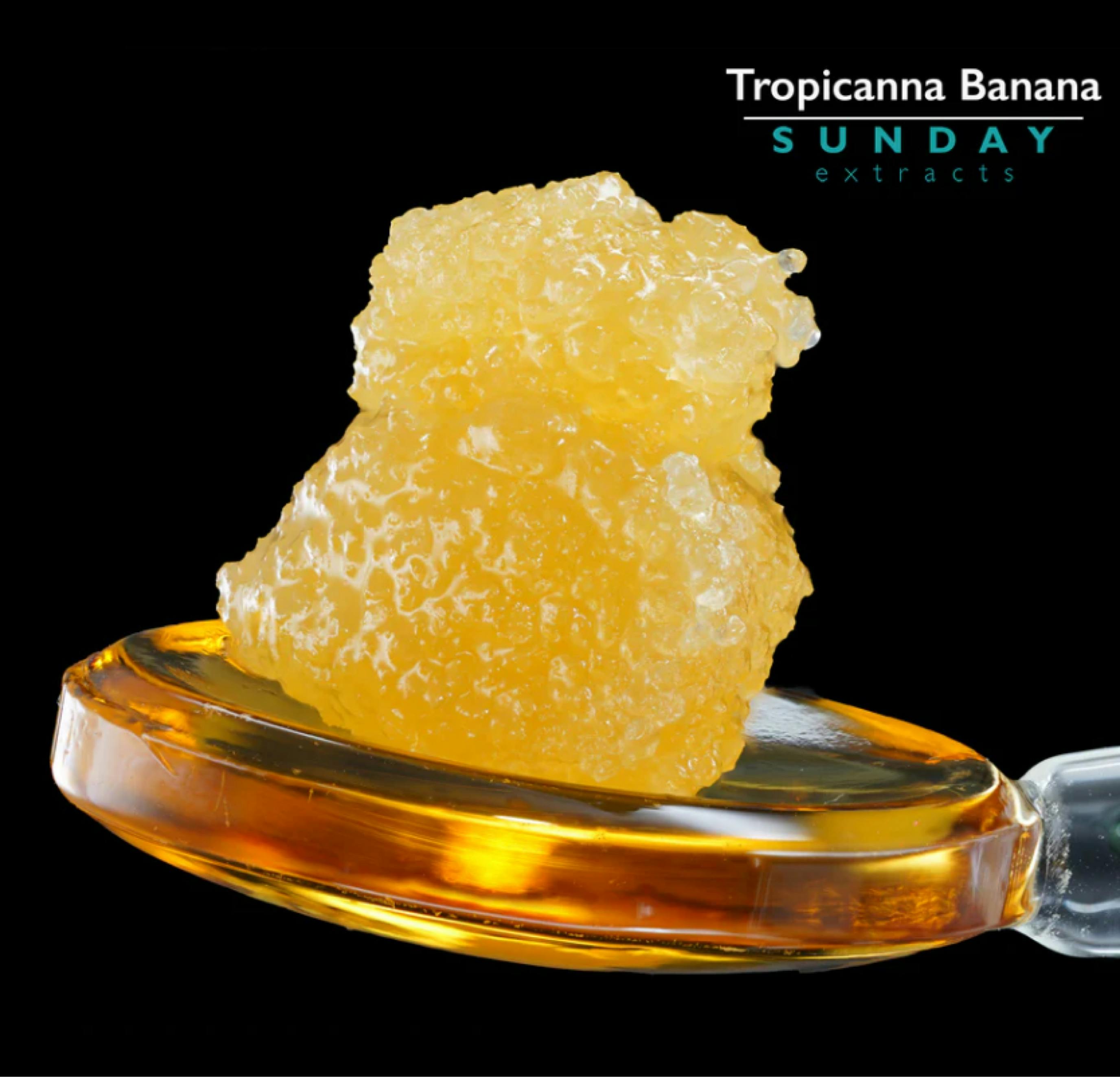 $10 | 1g Live Resin Badder | Sunday Extracts | Tropicana Banana