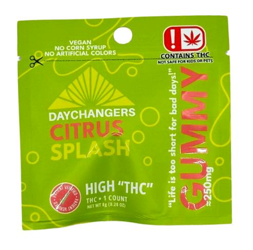 $5 | 250mg High THC Gummy SINGLE | Day Changers | Citrus Splash
