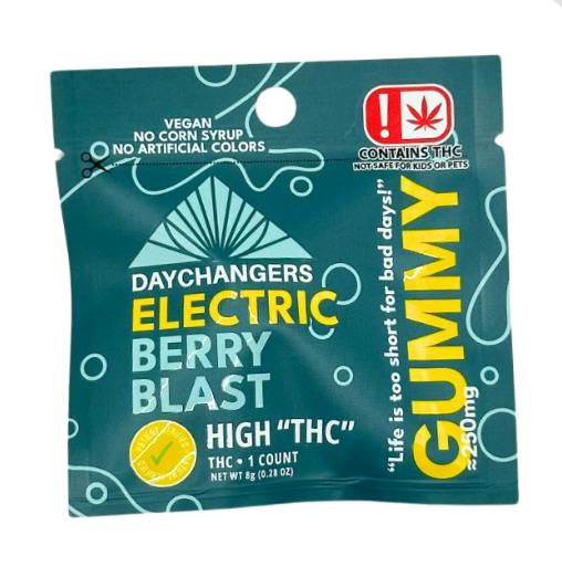 $5 | 250mg Full Spectrum Gummy SINGLE | Day Changers | Electric Berry Blast