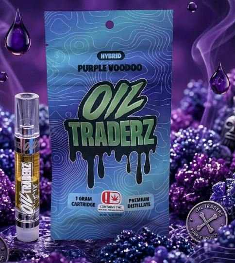 $7 | 1g Cart | Oil Traderz | Purple Voodoo