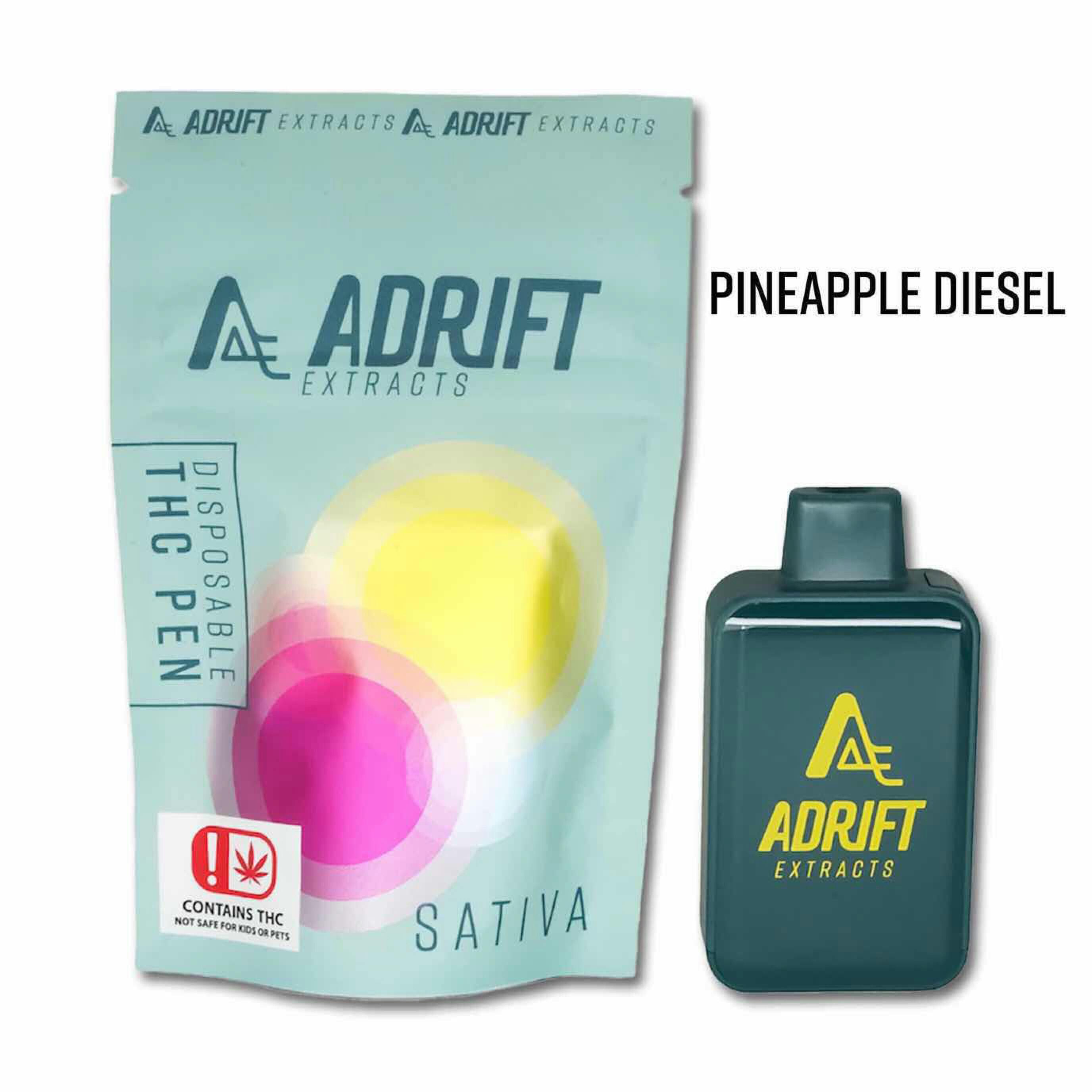 $30 | 3g Disposable | Adrift Extracts | Pineapple Diesel