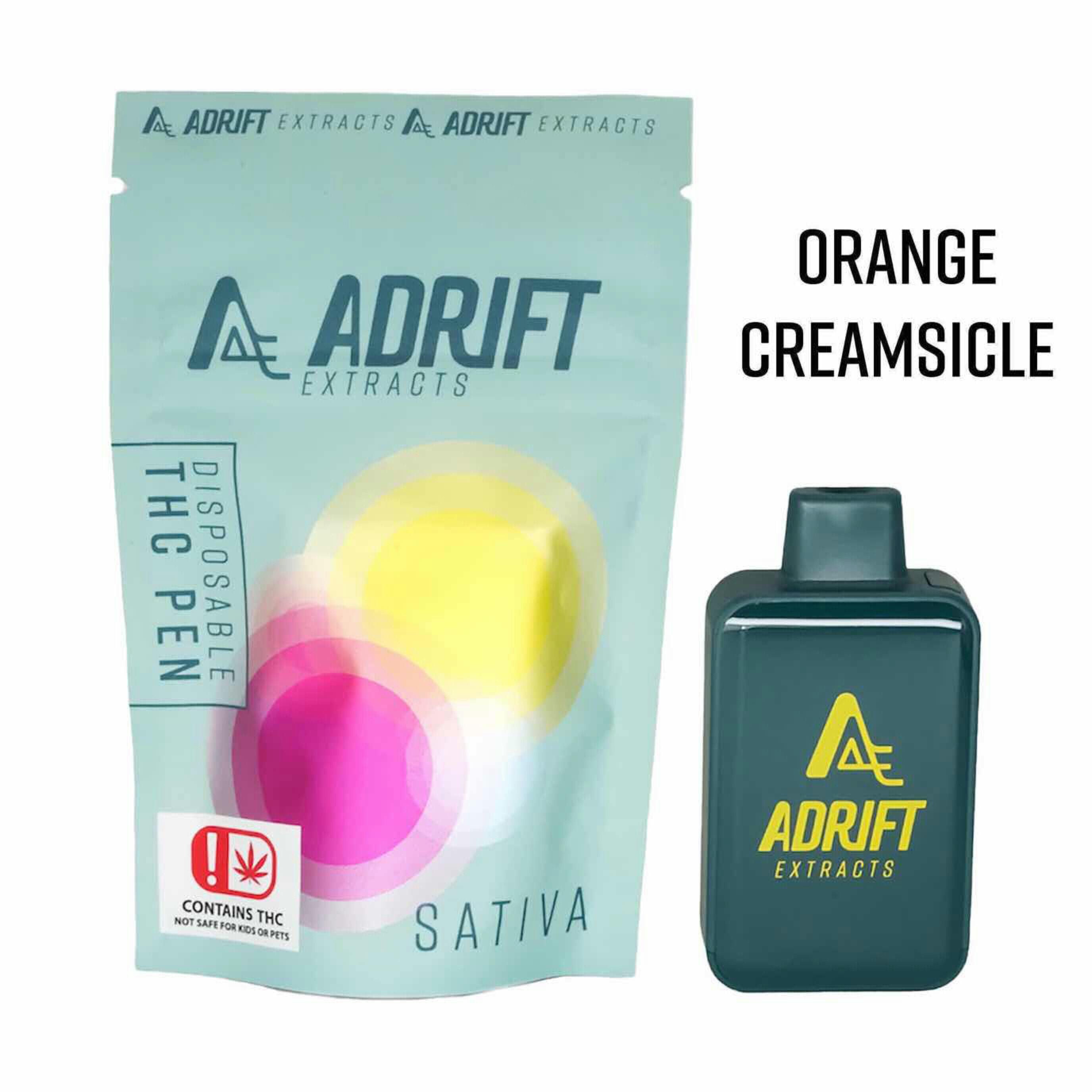 $30 | 3g Disposable | Adrift Extracts | Orange Creamsicle