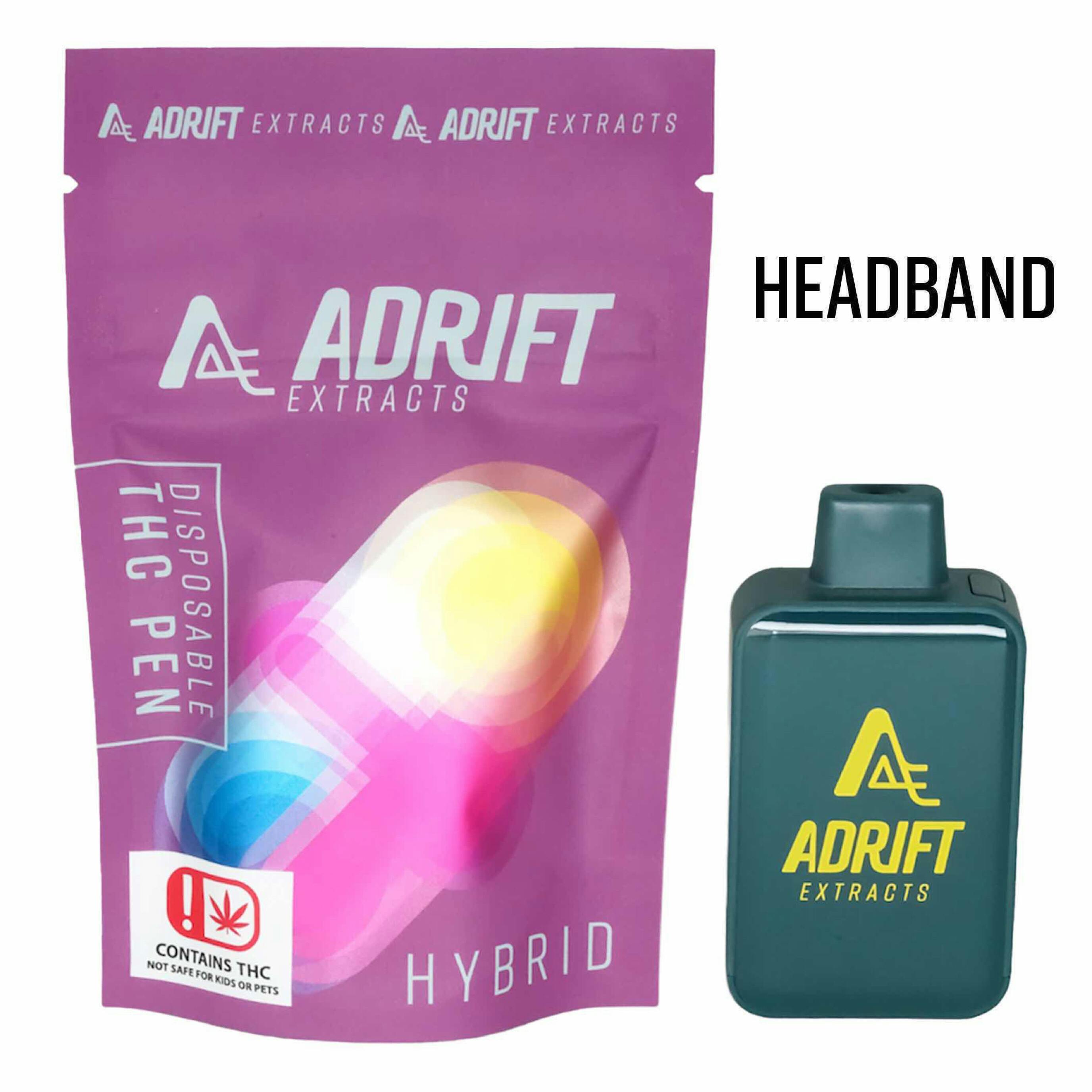 $30 | 3g Disposable | Adrift Extracts | Headband