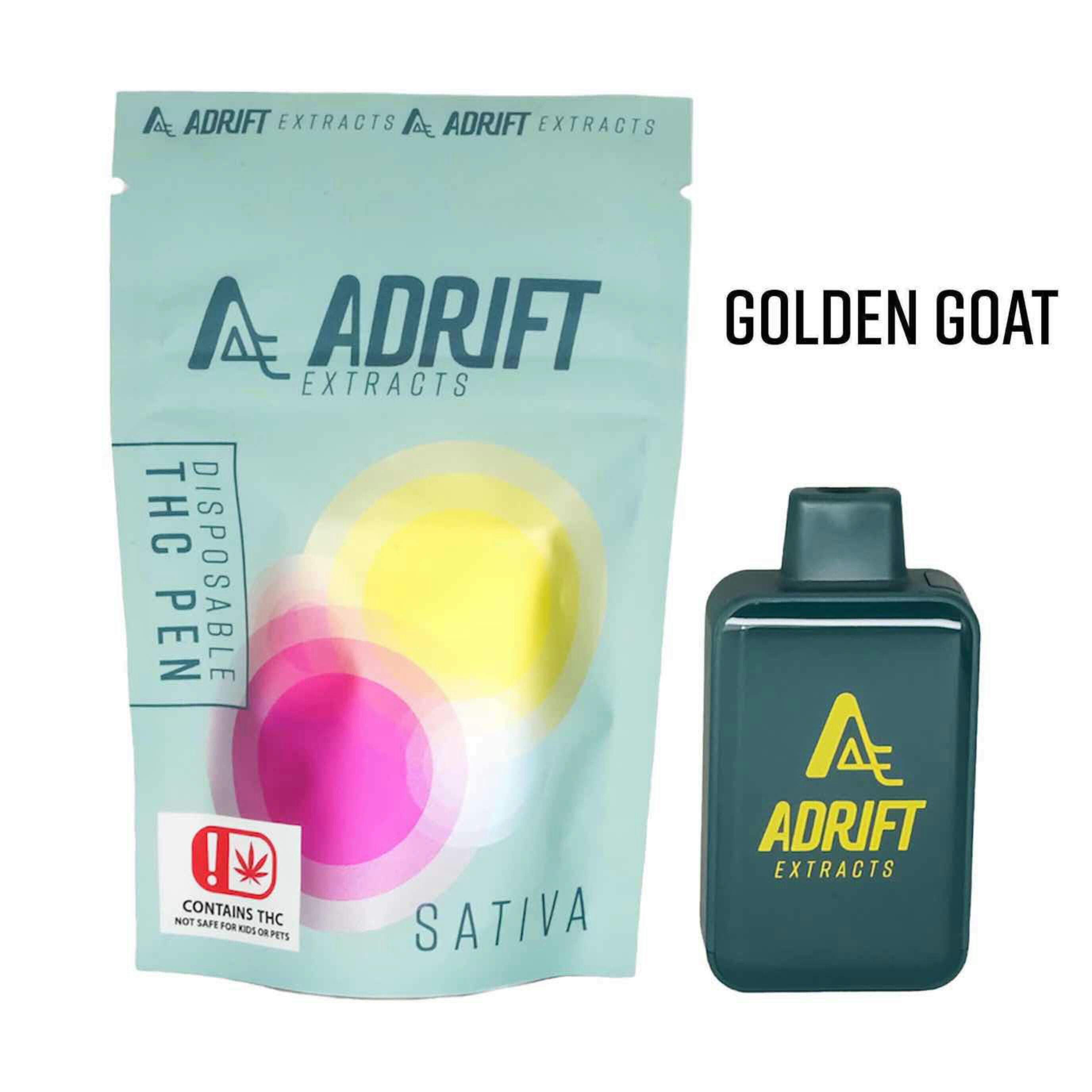 $30 | 3g Disposable | Adrift Extracts | Golden Goat