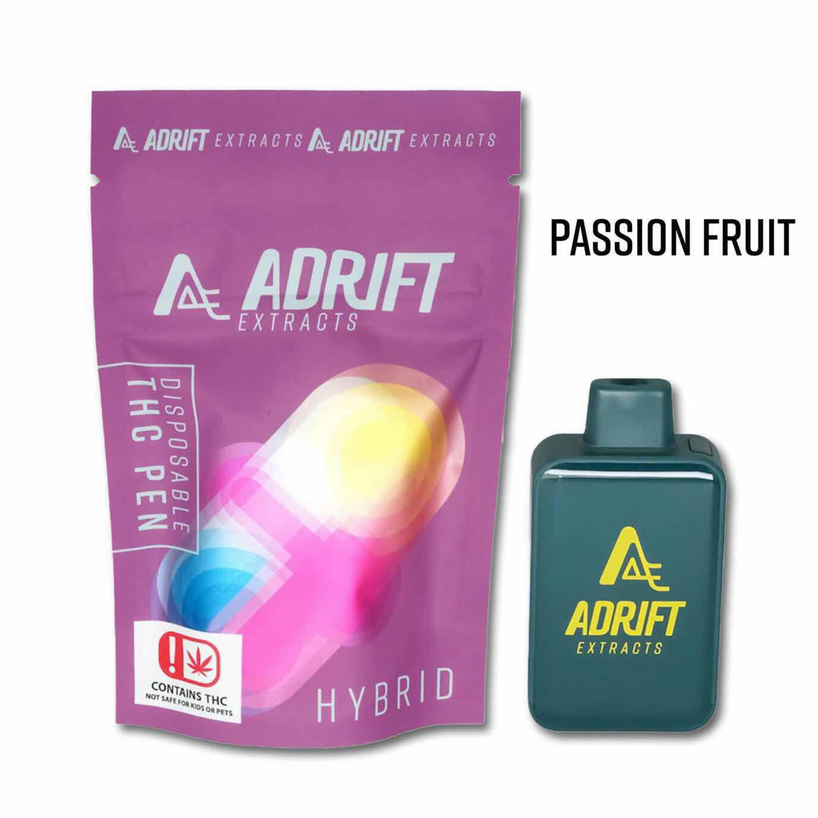 $30 | 3g Disposable | Adrift Extracts | Passion Fruit
