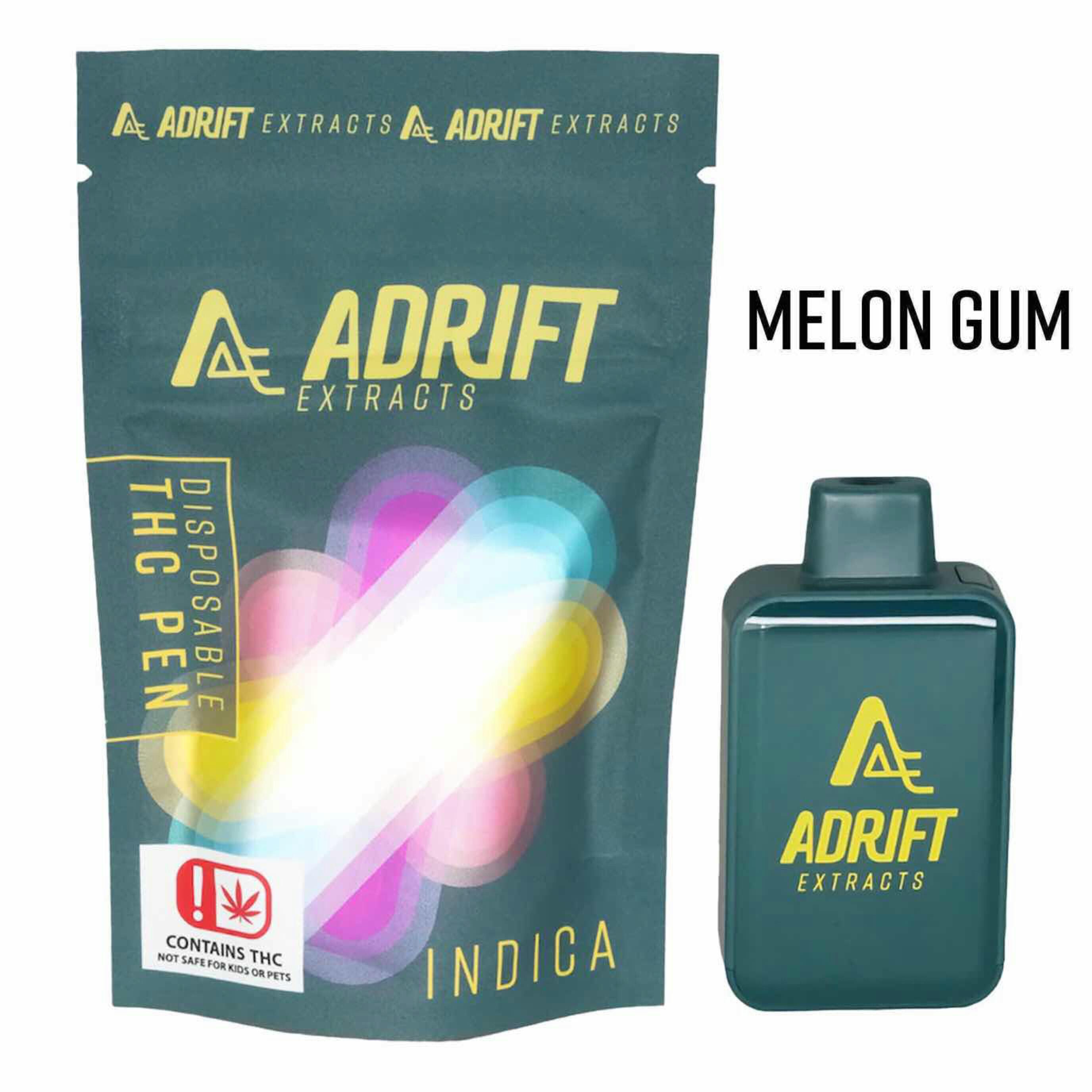 $30 | 3g Disposable | Adrift Extracts | Melon Gum