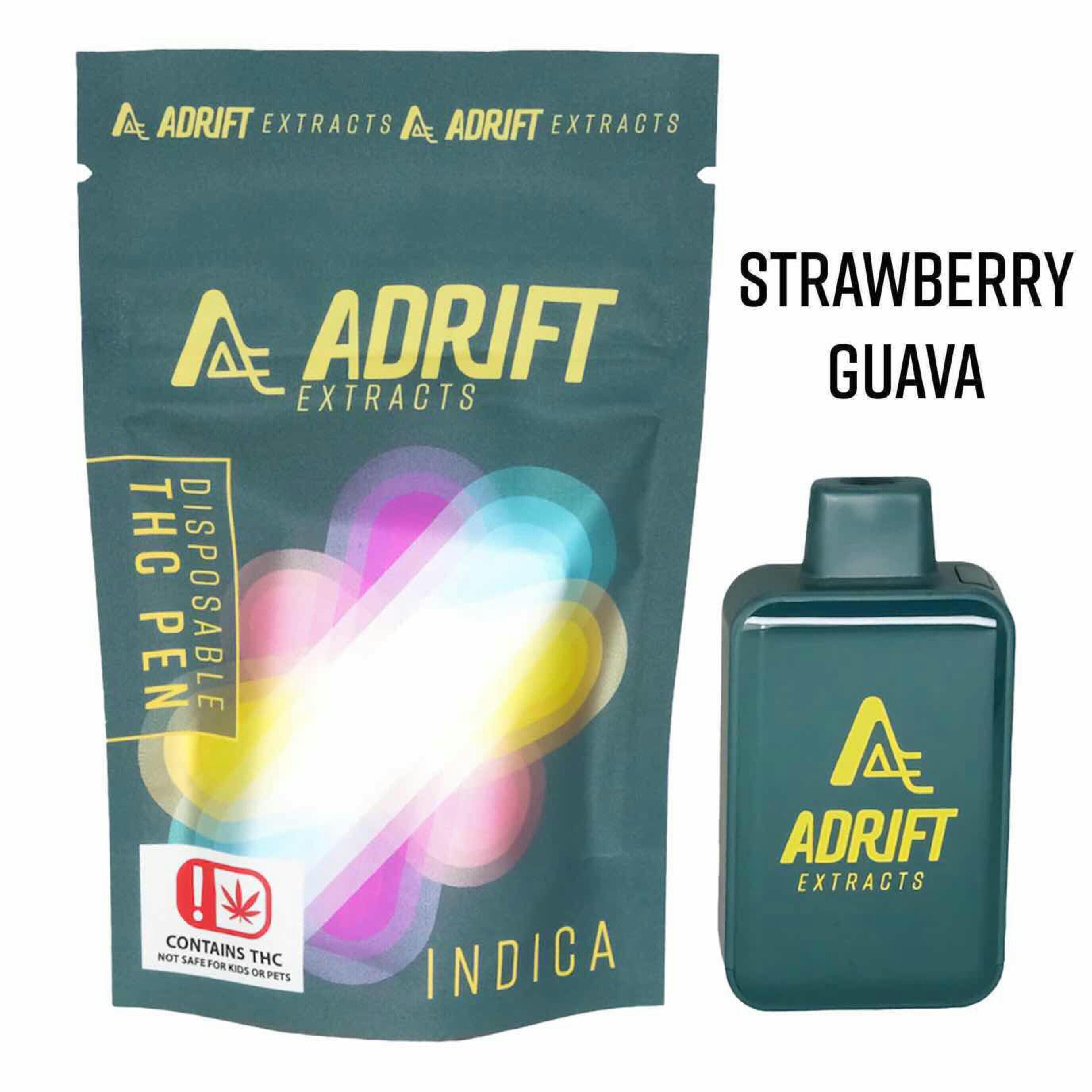 $30 | 3g Disposable | Adrift Extracts | Strawberry Guava