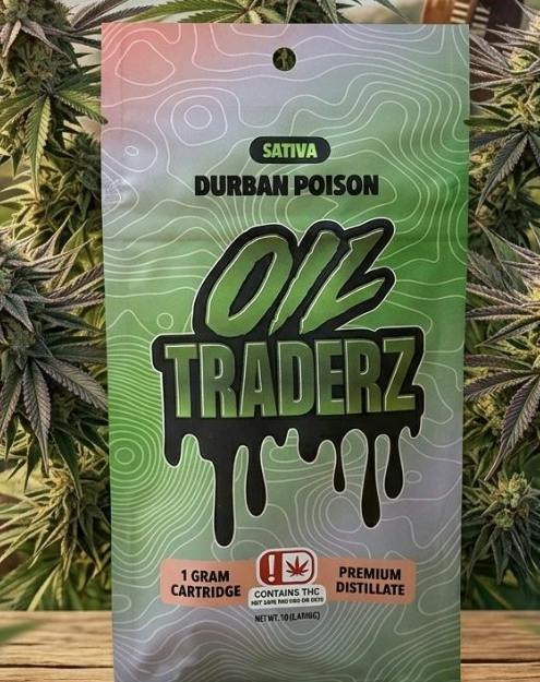 $7 | 1g Cart | Oil Traderz | Durban Poison