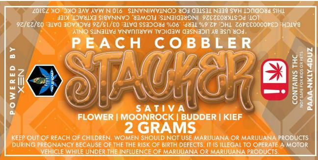 $22 | 2g Moonrock and Budder Stacker | Xen Xtracts | Peach Cobbler