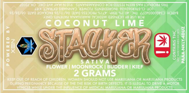 $22 | 2g MoonRock Infused Stacker | Xen Extracts | Coconut Lime