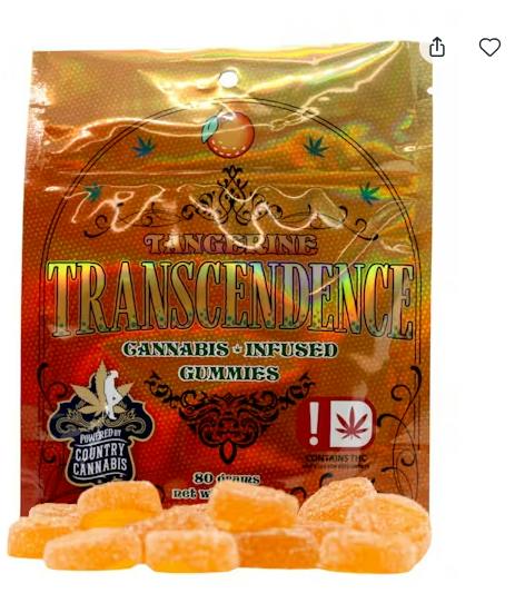 $22 | 1000mg Gummies | Transcendence | Tangerine