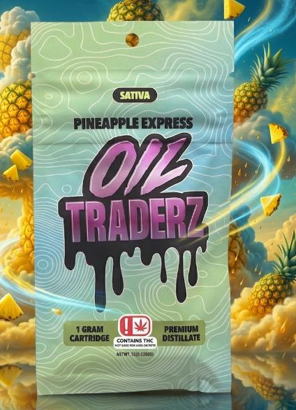 $7 | 1g Cart | Oil Traderz | Pineapple Express