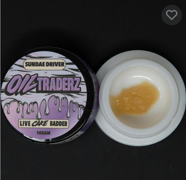 $9 | 1g Live Cake Badder | Oil Traderz | Sundae Driver