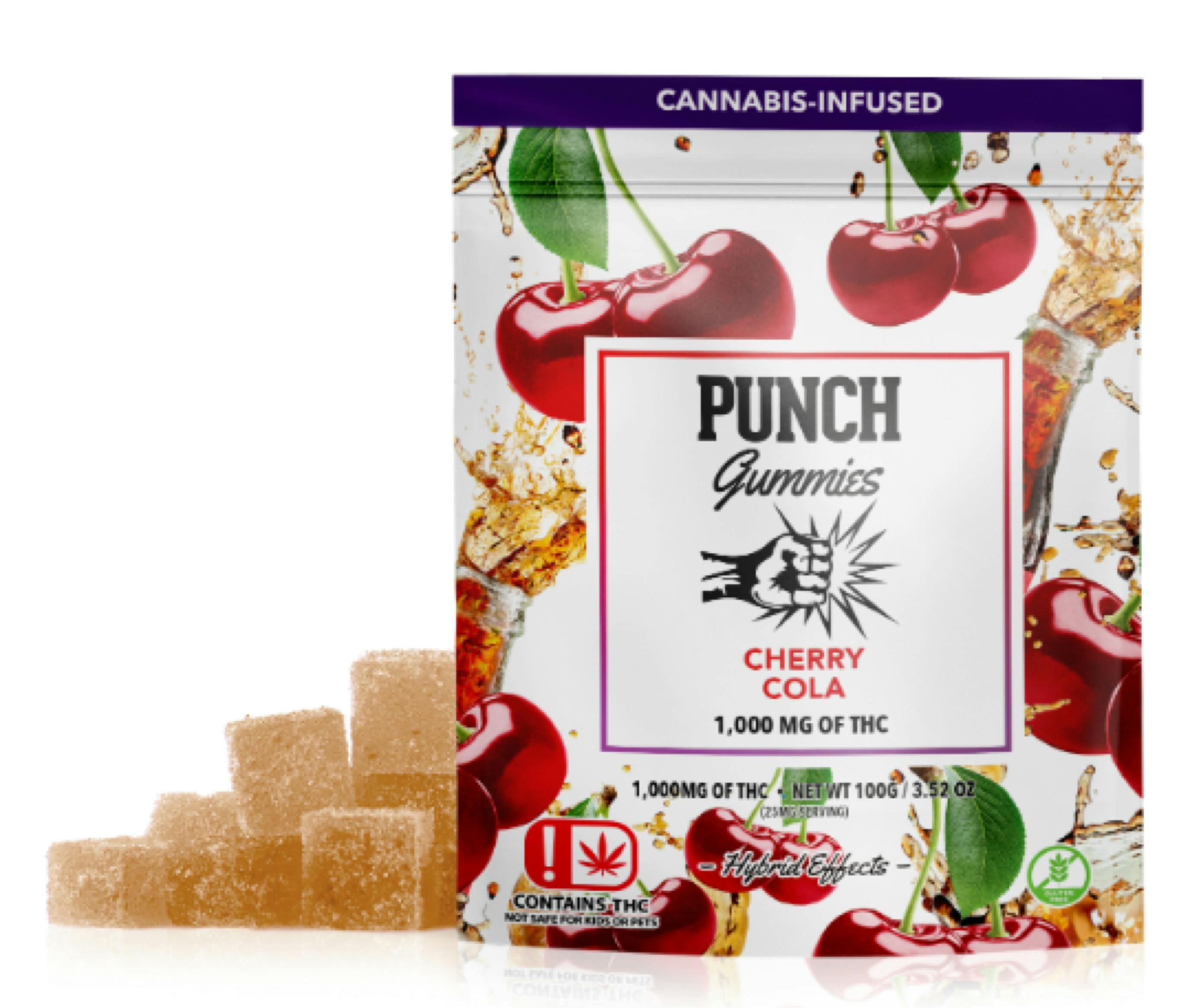 $20 | 1000mg Gummies | Punch Extracts | Cherry Cola