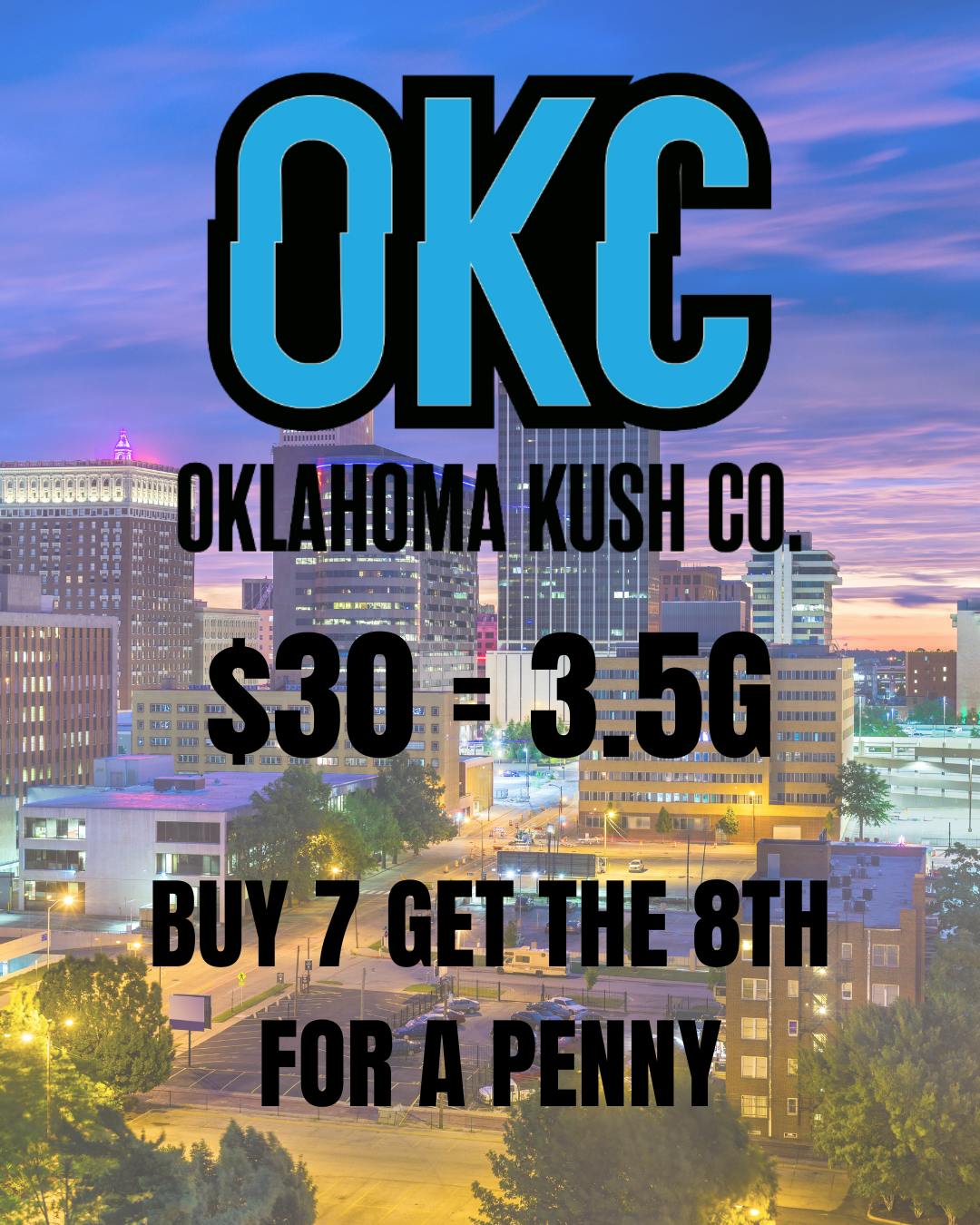 Bubblegum Runtz | $30 Eighth Flower | Oklahoma Kush Company | B# SF.BG.N.CU.BGZ.6.5.28