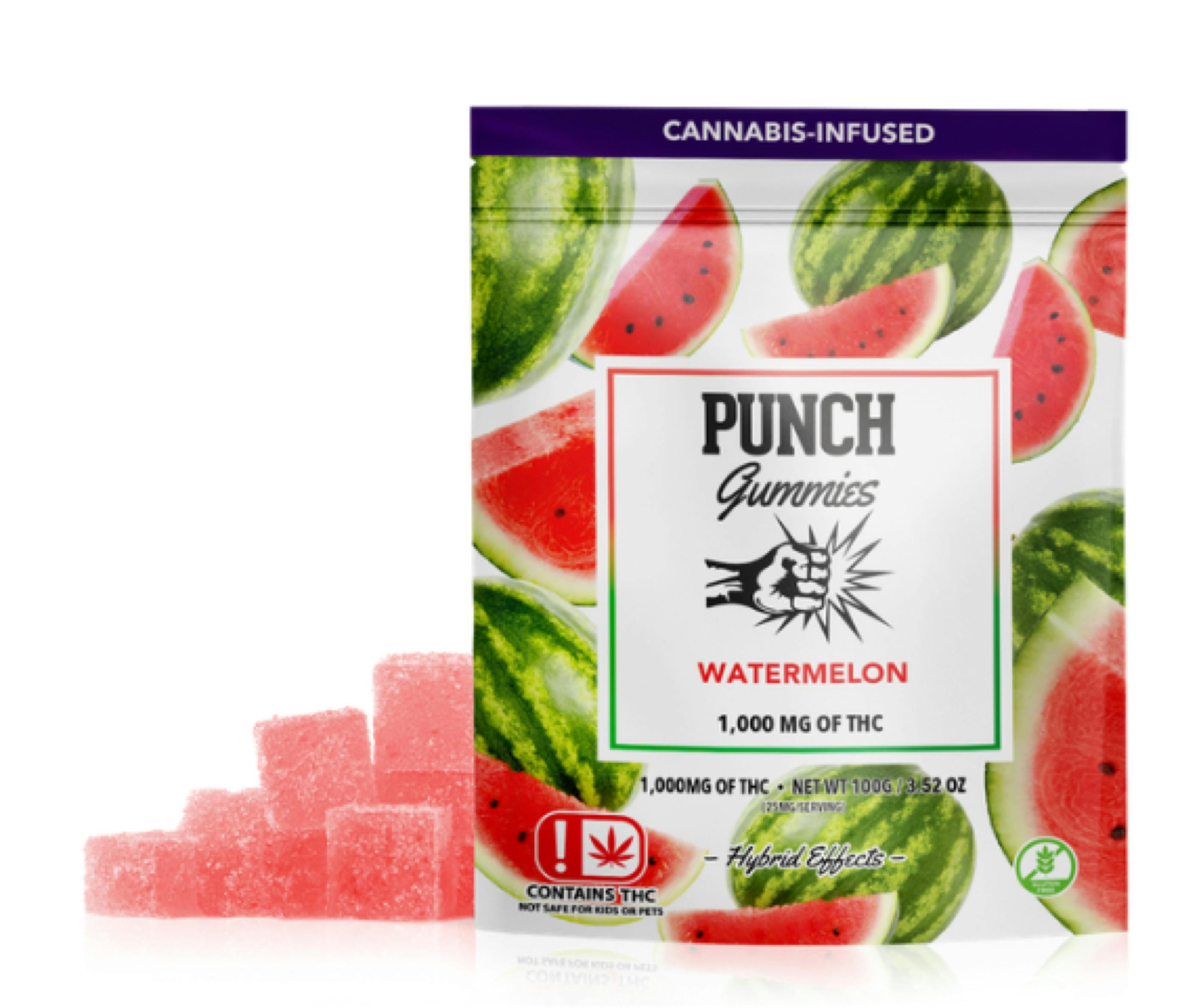 $20 | 1000mg Gummies | Punch Extracts | Watermelon