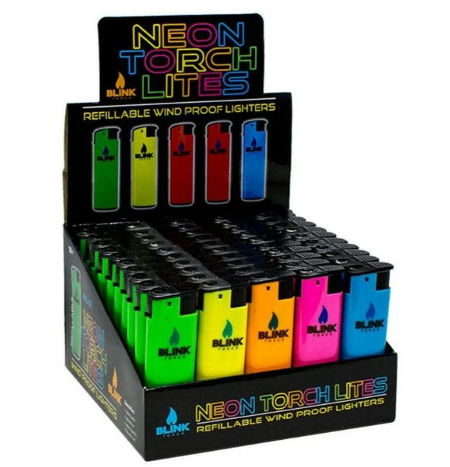 $2 | Blink Windproof Lighter | MJ Wholesale | Neon Assorted | 900