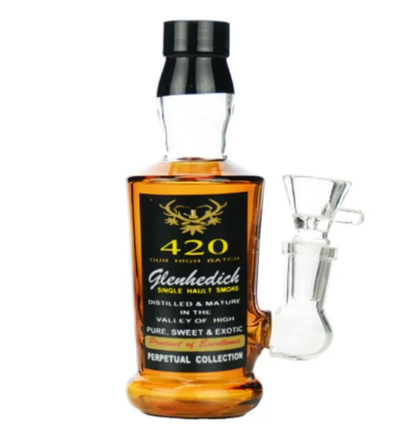 $30 | 5" Micro Glenhedich Glass Water Pipe | MJ Wholesale | 904