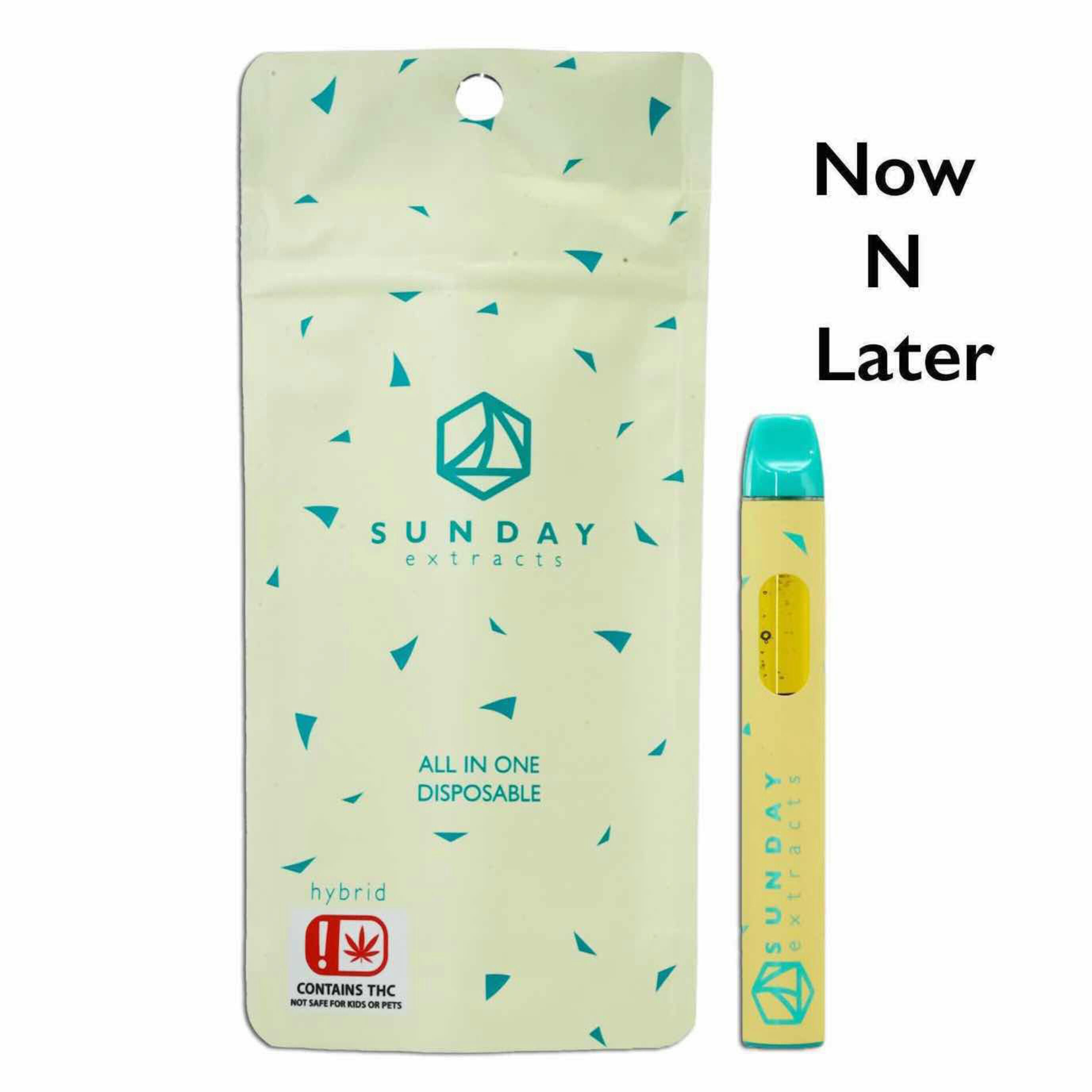 $25 | 2g Disposable | Sunday Extracts | Now n Later